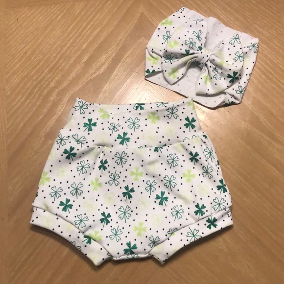 ST PATTY’S DAY BOW AND BUMMIE SET - Picture 3 of 3